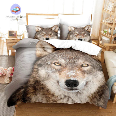 Housse de Couette Loup Yeux